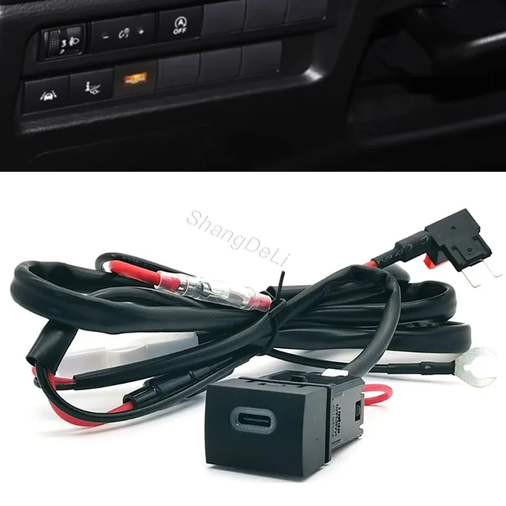 12V/24V Car Single Type-C PD Charging Outlet Charger Socket Power Adapter Interface Socket For Mitsubishi Outlander 2023
12V/24V Car Single Type-C PD Charging Outlet Charger Socket Power Adapter Interface Socket For Mitsubishi Outlander 2023