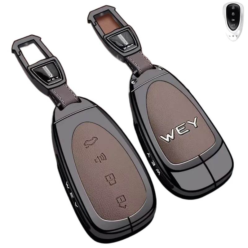 Key Fob Cover for WEY Blue Mountain/WEY07/Gaoshan 7/8/9/WEY80/WEYG9, Heavy Duty Metal Protective Case Shell with Keychain
Key Fob Cover for WEY Blue Mountain/WEY07/Gaoshan 7/8/9/WEY80/WEYG9, Heavy Duty Metal Protective Case Shell with Keychain