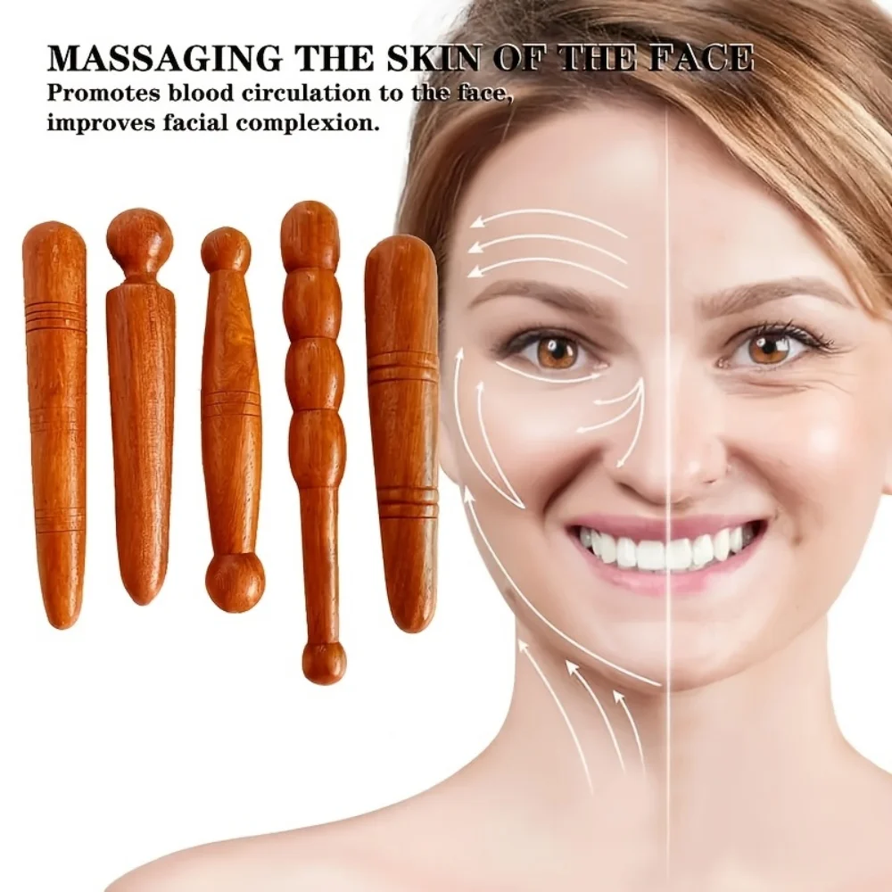5-Pack Natural Redwood Meridian Manual Massage Sticks, Plastic-Free Acupoint Massage Aids for Face and Body
5-Pack Natural Redwood Meridian Manual Massage Sticks, Plastic-Free Acupoint Massage Aids for Face and Body