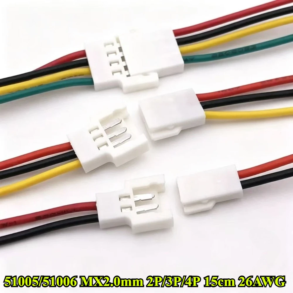 30/50Pcs 51005 51006 MX2.0mm 2P 3P 4P Pin Aerial Docking Male Plug/Female Jack Connector with 15cm 26AWG Electronic Wire Cable
30/50Pcs 51005 51006 MX2.0mm 2P 3P 4P Pin Aerial Docking Male Plug/Female Jack Connector with 15cm 26AWG Electronic Wire Cable