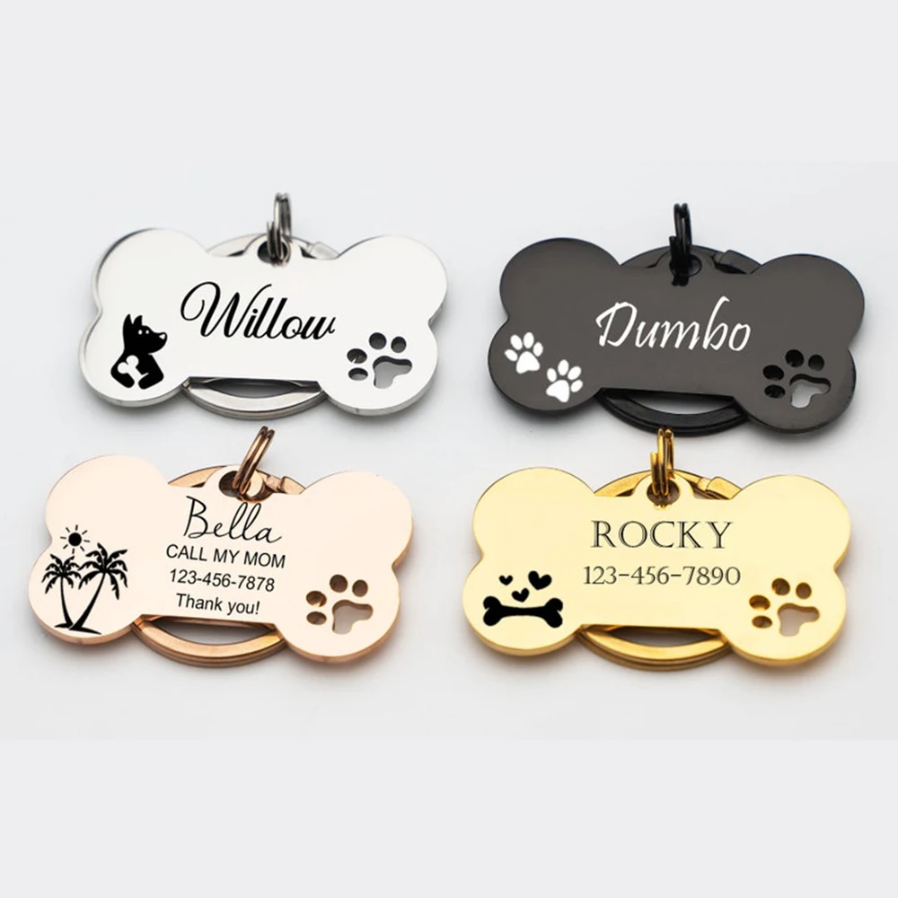 Personalized Customized Cute Pet Name Tag Stainless Steel Pet Cat And Dog Name Card Pet Collar Pendant Name Tag
Personalized Customized Cute Pet Name Tag Stainless Steel Pet Cat And Dog Name Card Pet Collar Pendant Name Tag