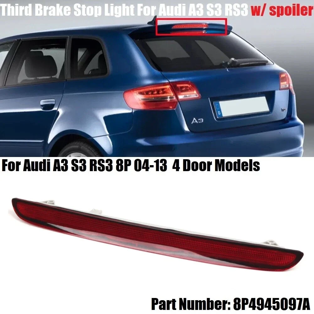 8P4945097A Третий стоп-сигнал, высокий стоп-сигнал, светодиодный светильник для Audi A3 8P 2004-2013 Sportback с задней дверью и спойлером
8P4945097A Третий стоп-сигнал, высокий стоп-сигнал, светодиодный светильник для Audi A3 8P 2004-2013 Sportback с задней дверью и спойлером