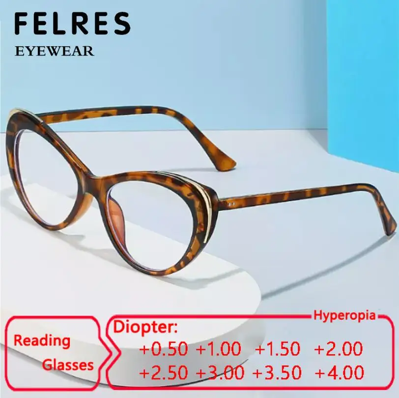 Fashion Cat Eye Anti Blue Light Reading Glasses Women Prescription Glasses Optical Glasses Single Focus Presbyopic Glasses
Fashion Cat Eye Anti Blue Light Reading Glasses Women Prescription Glasses Optical Glasses Single Focus Presbyopic Glasses