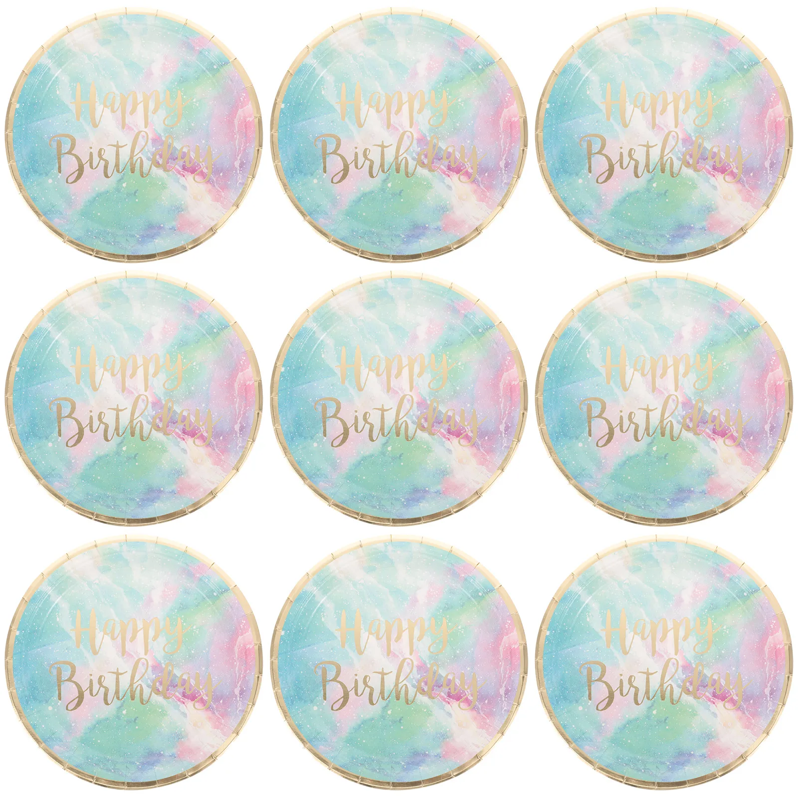 10 Pcs Birthday Party Paper Plates 9 Inch Disposable Dinner Dessert Decorative Trays for Gathering Home Restaurant
10 Pcs Birthday Party Paper Plates 9 Inch Disposable Dinner Dessert Decorative Trays for Gathering Home Restaurant