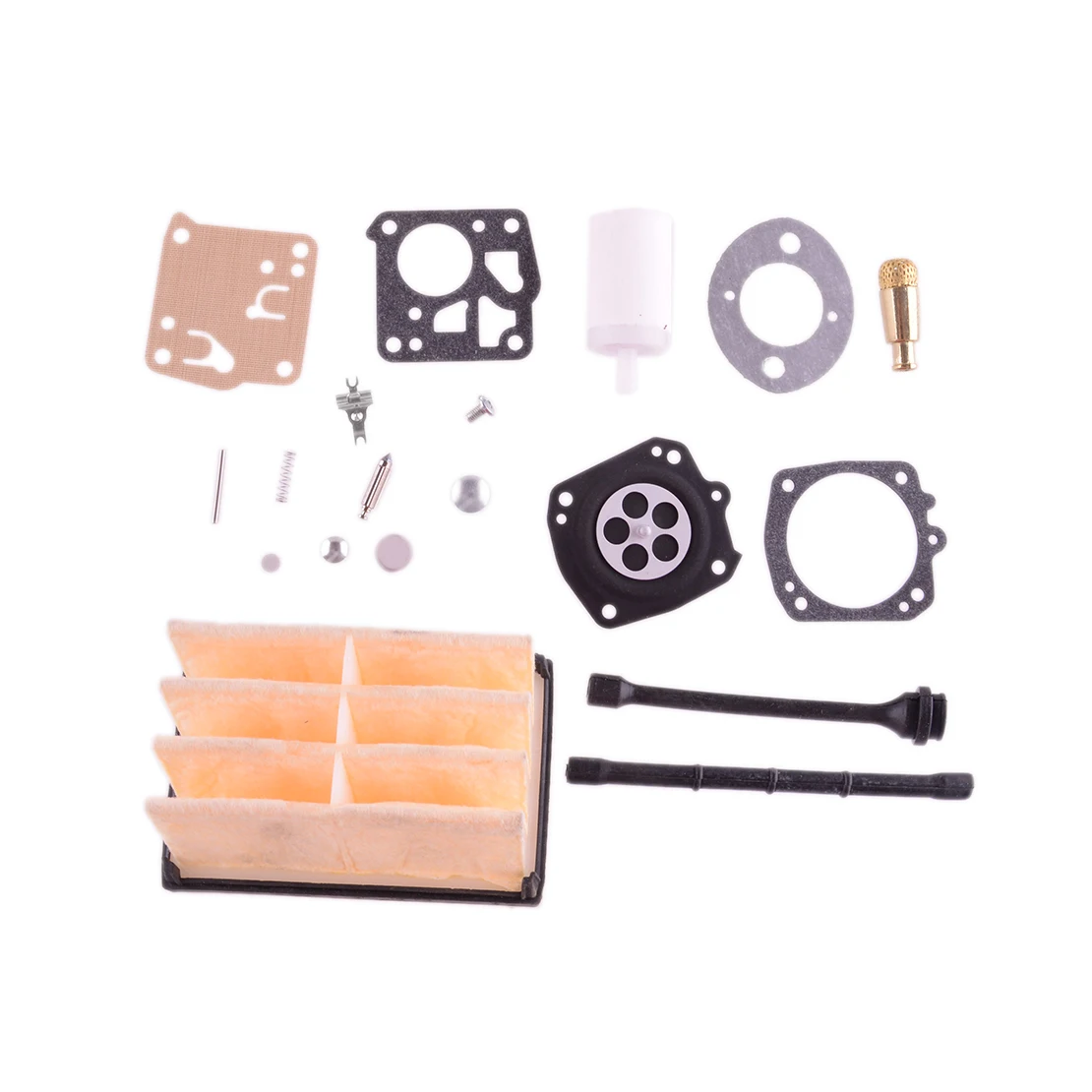 503447203 501544102 Air Filter Oil Fuel Line Carburetor Repair Kit Fit for Husqvarna 261 262XP 262XPH 268 272 272XP 394XP
503447203 501544102 Air Filter Oil Fuel Line Carburetor Repair Kit Fit for Husqvarna 261 262XP 262XPH 268 272 272XP 394XP