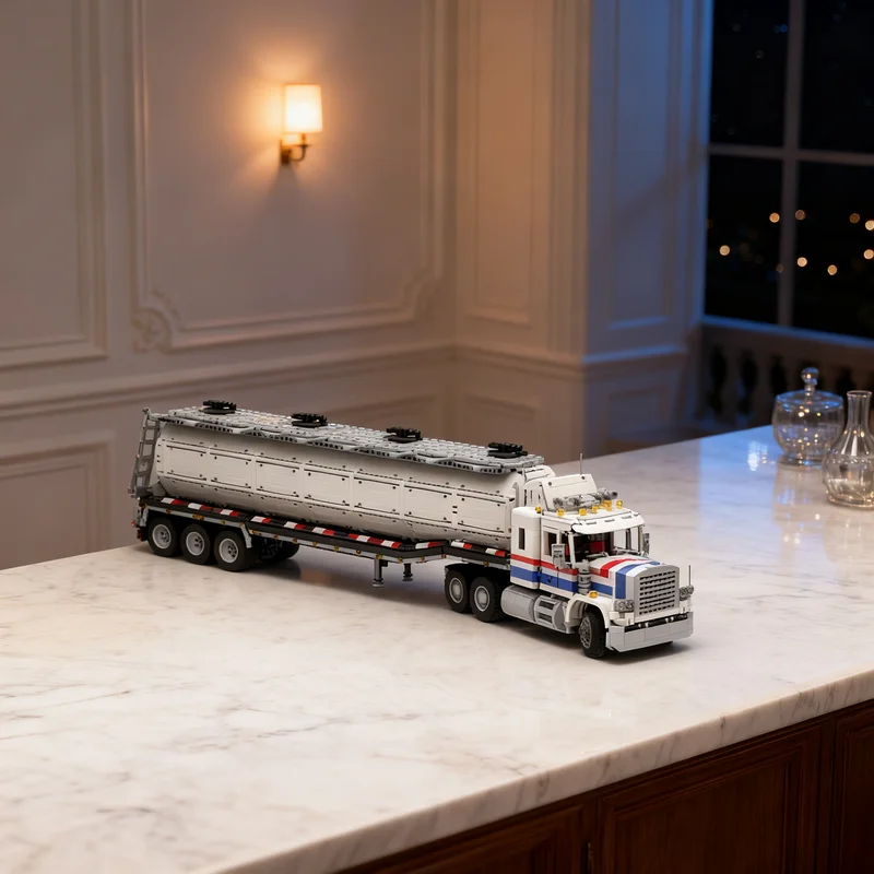 4519pcs MOC Tank Semi Trailer For Highway Rig XL Technical Model Building Blocks Creative Gift DIY Display Decor Adult Premium
4519pcs MOC Tank Semi Trailer For Highway Rig XL Technical Model Building Blocks Creative Gift DIY Display Decor Adult Premium