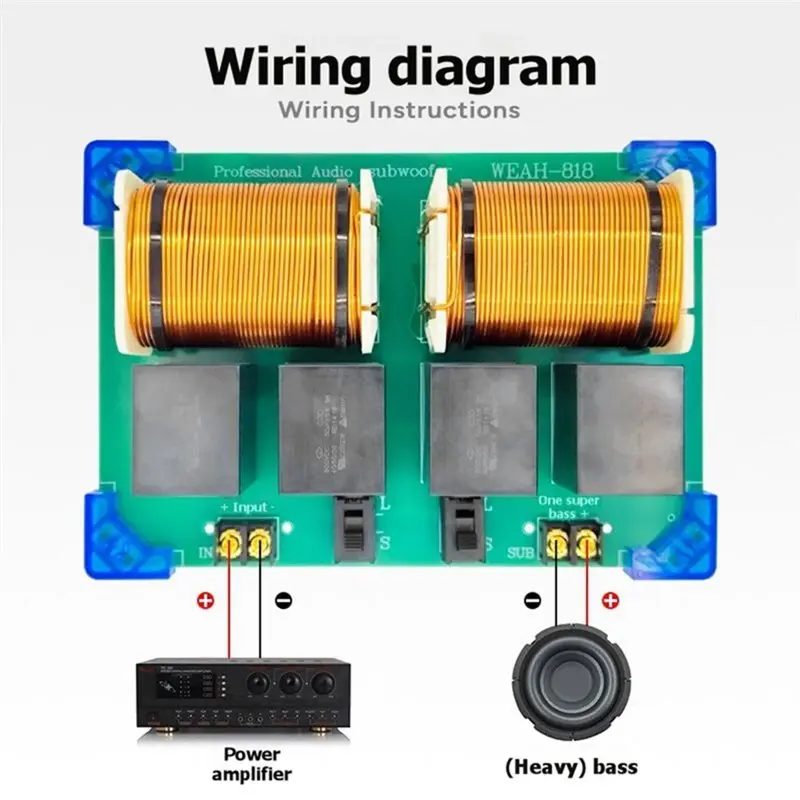 DIGIT-Adjustable Pure Subwoofer Crossover WEAH-818 3000W Subwoofer Crossover Board For Home Car Audio Speakers
DIGIT-Adjustable Pure Subwoofer Crossover WEAH-818 3000W Subwoofer Crossover Board For Home Car Audio Speakers