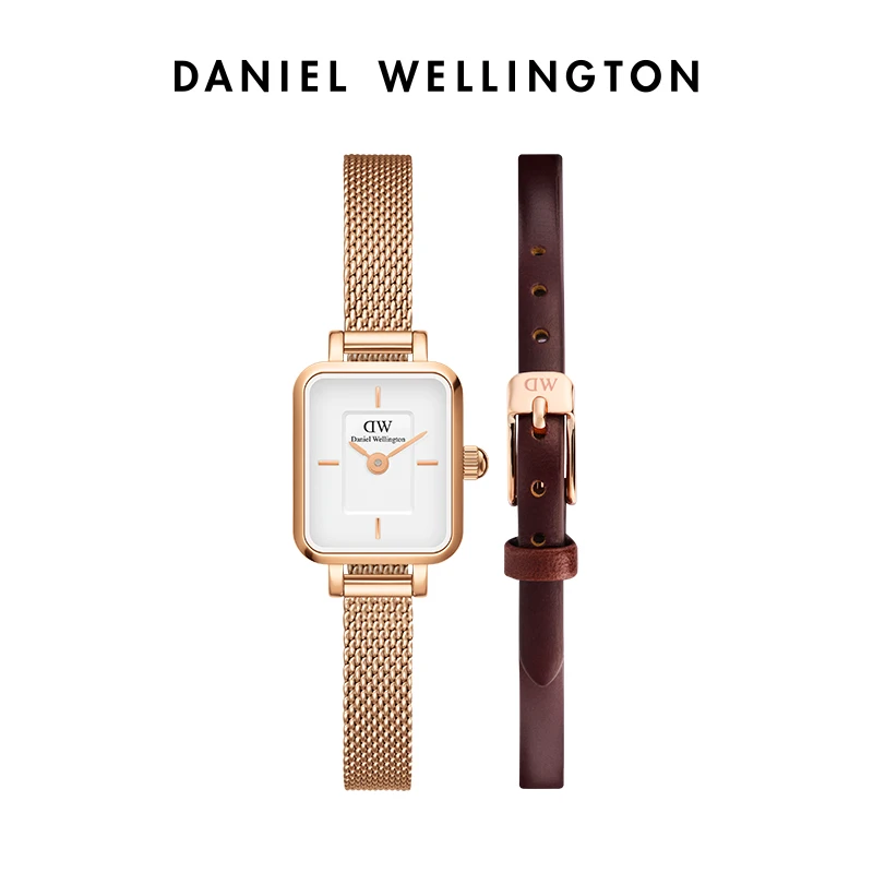 Daniel Wellington Quadro Mini Melrose Watch with Extra Brown Strap Set Rose Gold Champagne/ White Mesh Band Crystal Women Gift
Daniel Wellington Quadro Mini Melrose Watch with Extra Brown Strap Set Rose Gold Champagne/ White Mesh Band Crystal Women Gift