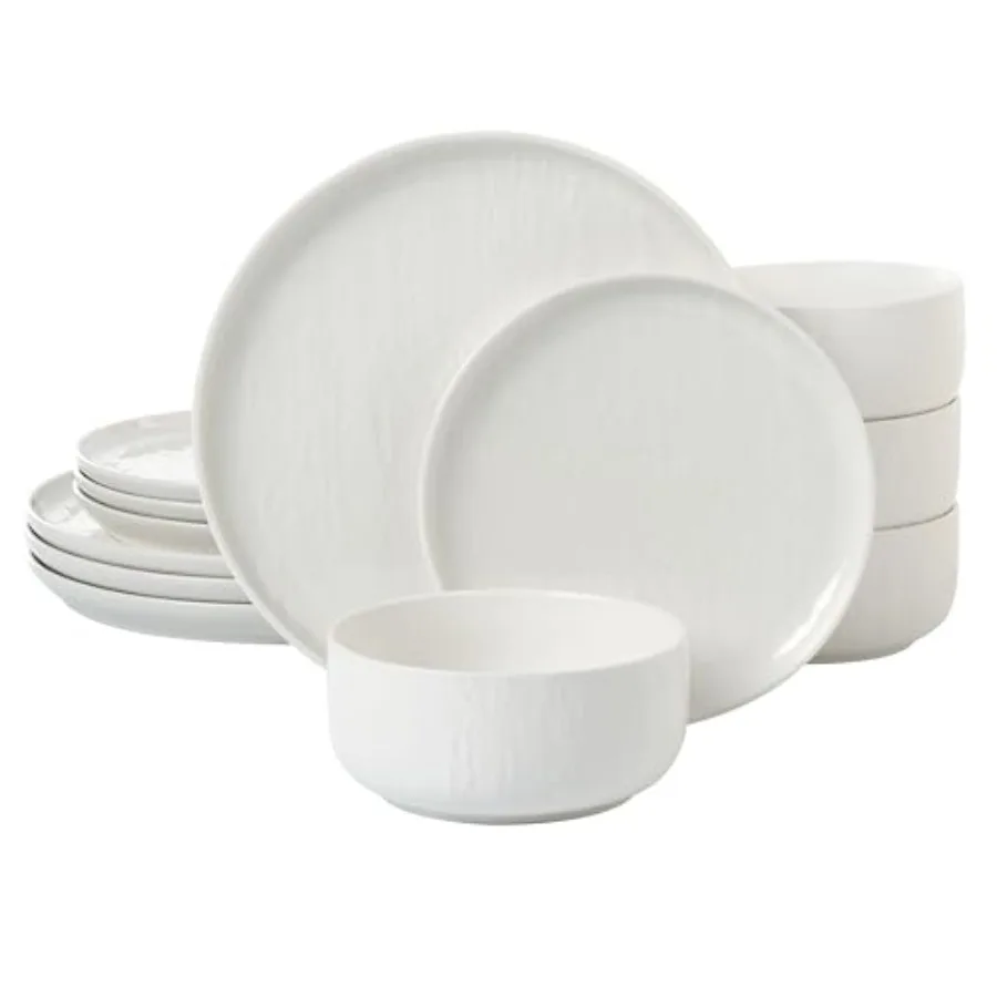 "Kai" 12-piece Stoneware Dinnerware Set with Protective Glaze Finish Service for 4
"Kai" 12-piece Stoneware Dinnerware Set with Protective Glaze Finish Service for 4