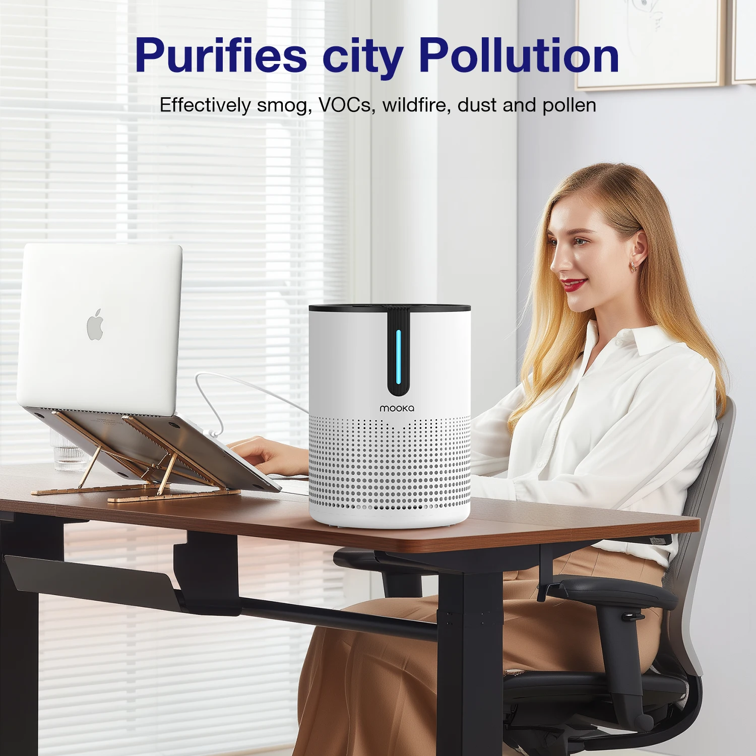 Очиститель воздуха MOOKA 475 кв. футов с HEPA-фильтром: устраняет запахи, пыль, плесень, аллергены, смог для дома
Очиститель воздуха MOOKA 475 кв. футов с HEPA-фильтром: устраняет запахи, пыль, плесень, аллергены, смог для дома