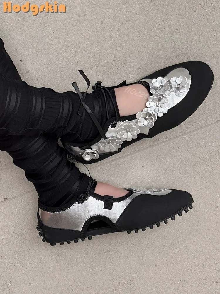 Cute Round Toe Flower Flats Silver Shallow Daily Ballet Shoes Casual Women 2025 Spring New Japanese Style Lolita Mary Jane Shoes
Cute Round Toe Flower Flats Silver Shallow Daily Ballet Shoes Casual Women 2025 Spring New Japanese Style Lolita Mary Jane Shoes