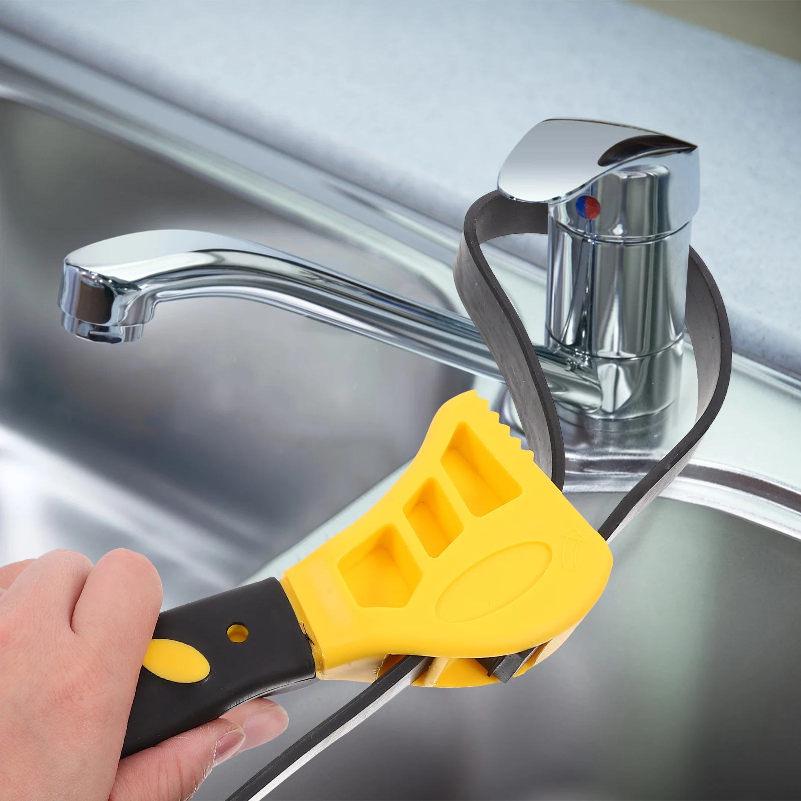 2pcs Multifunctional Wrench 6 8inch Yellow Adjustable Bottle Opener Heavy Duty Strap Wrench Oil Filter Removal Plumbing Tool
2pcs Multifunctional Wrench 6 8inch Yellow Adjustable Bottle Opener Heavy Duty Strap Wrench Oil Filter Removal Plumbing Tool