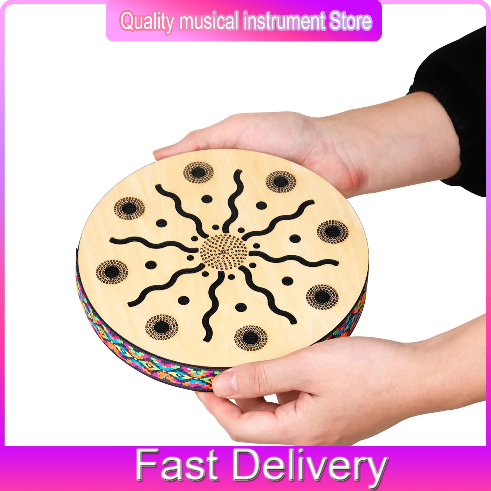 M MBAT 8 inch Stream Drum Sun Pattern Sound Therapy Instrument Imitates Stream Water Sound Drum Orff Early Education Instrument
M MBAT 8 inch Stream Drum Sun Pattern Sound Therapy Instrument Imitates Stream Water Sound Drum Orff Early Education Instrument