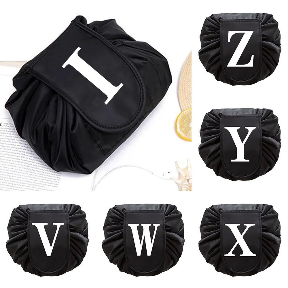 White Letter Print Drawstring Cosmetic Bag Travel Storage Makeup Bag Organizer Make Up Pouch Women Portable Toiletry Beauty Case
White Letter Print Drawstring Cosmetic Bag Travel Storage Makeup Bag Organizer Make Up Pouch Women Portable Toiletry Beauty Case