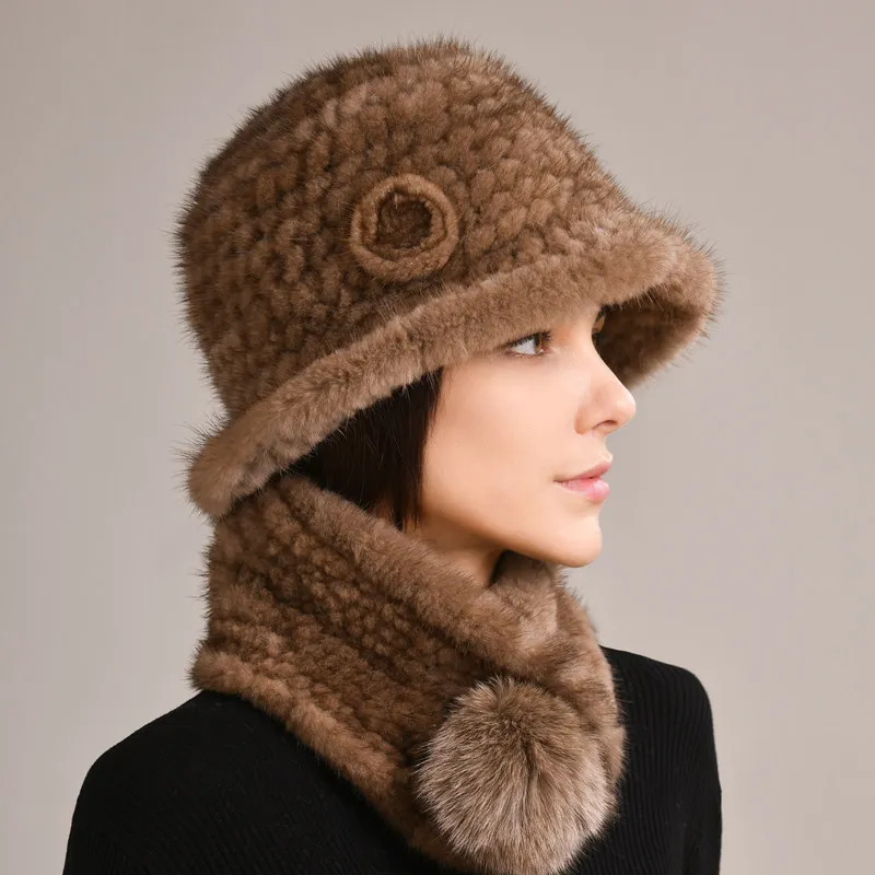 New Genuine Natural Mink Fur Hat Luxury Handmade Knitted cap Winter Headwear for Women Warm Real Fur Beanies
New Genuine Natural Mink Fur Hat Luxury Handmade Knitted cap Winter Headwear for Women Warm Real Fur Beanies
