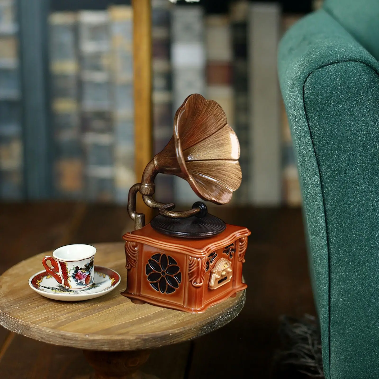 Dollhouse Gramophone Model Realistic Scene Life Scene Mini Furniture Model for DIY Projects Teatable Room Box Kitchen Playhouse
Dollhouse Gramophone Model Realistic Scene Life Scene Mini Furniture Model for DIY Projects Teatable Room Box Kitchen Playhouse