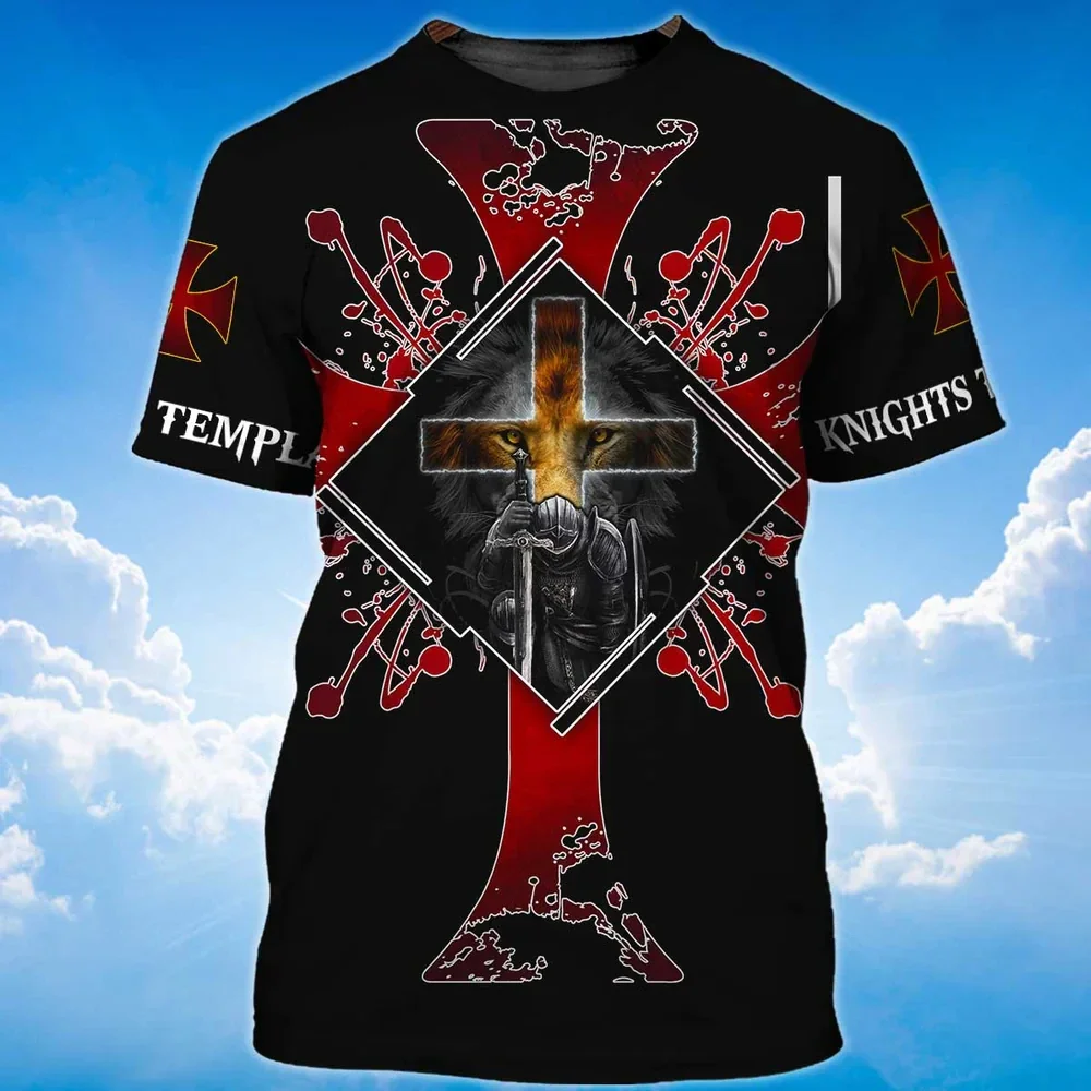 Templar 3D Harajuku Printed Men's Fashion Cool Crew Neck Short Sleeve Handsome Quick Drying T-shirt Sport Loose Comfortable Top
Templar 3D Harajuku Printed Men's Fashion Cool Crew Neck Short Sleeve Handsome Quick Drying T-shirt Sport Loose Comfortable Top
