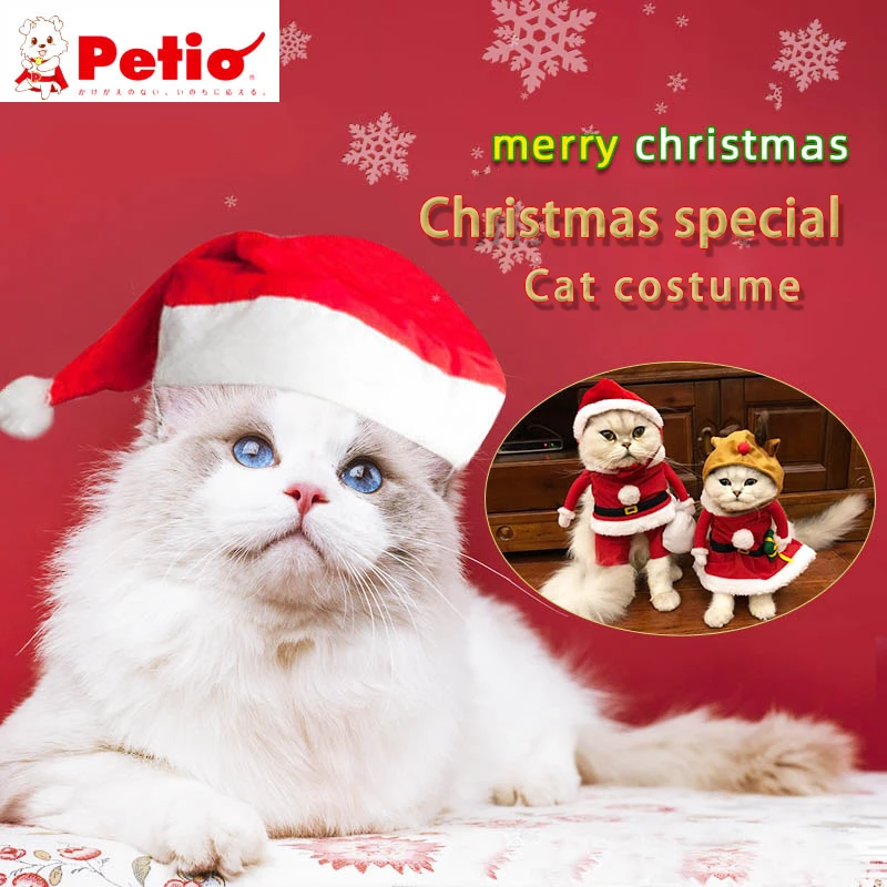 Petio Christmas Cat Hat and Christmas Clothes Costumes Xmas Santa Pet Costume New Year Santa Red Set Cute Antler Pet Hat
Petio Christmas Cat Hat and Christmas Clothes Costumes Xmas Santa Pet Costume New Year Santa Red Set Cute Antler Pet Hat