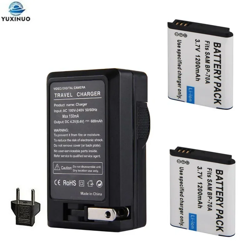 1200mAh BP-70A BP70A Camera Battery + AC Charger For Samsung PL80 ES70 PL90 PL100 PL101 PL120 PL170 PL200 PL201 SL50 SL600 SL605
1200mAh BP-70A BP70A Camera Battery + AC Charger For Samsung PL80 ES70 PL90 PL100 PL101 PL120 PL170 PL200 PL201 SL50 SL600 SL605