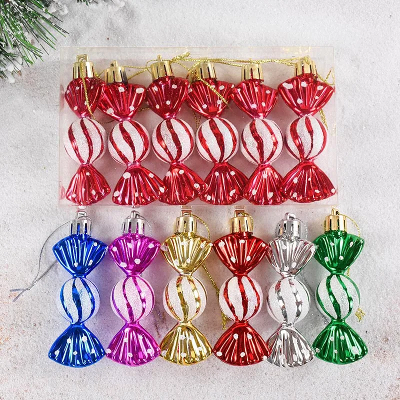 6pcs Christmas Pendant Colorful Candy Xmas Ball Christmas Tree Hanging Ornaments for Home New Year 2024 Noel Decor Navidad Gifts
6pcs Christmas Pendant Colorful Candy Xmas Ball Christmas Tree Hanging Ornaments for Home New Year 2024 Noel Decor Navidad Gifts