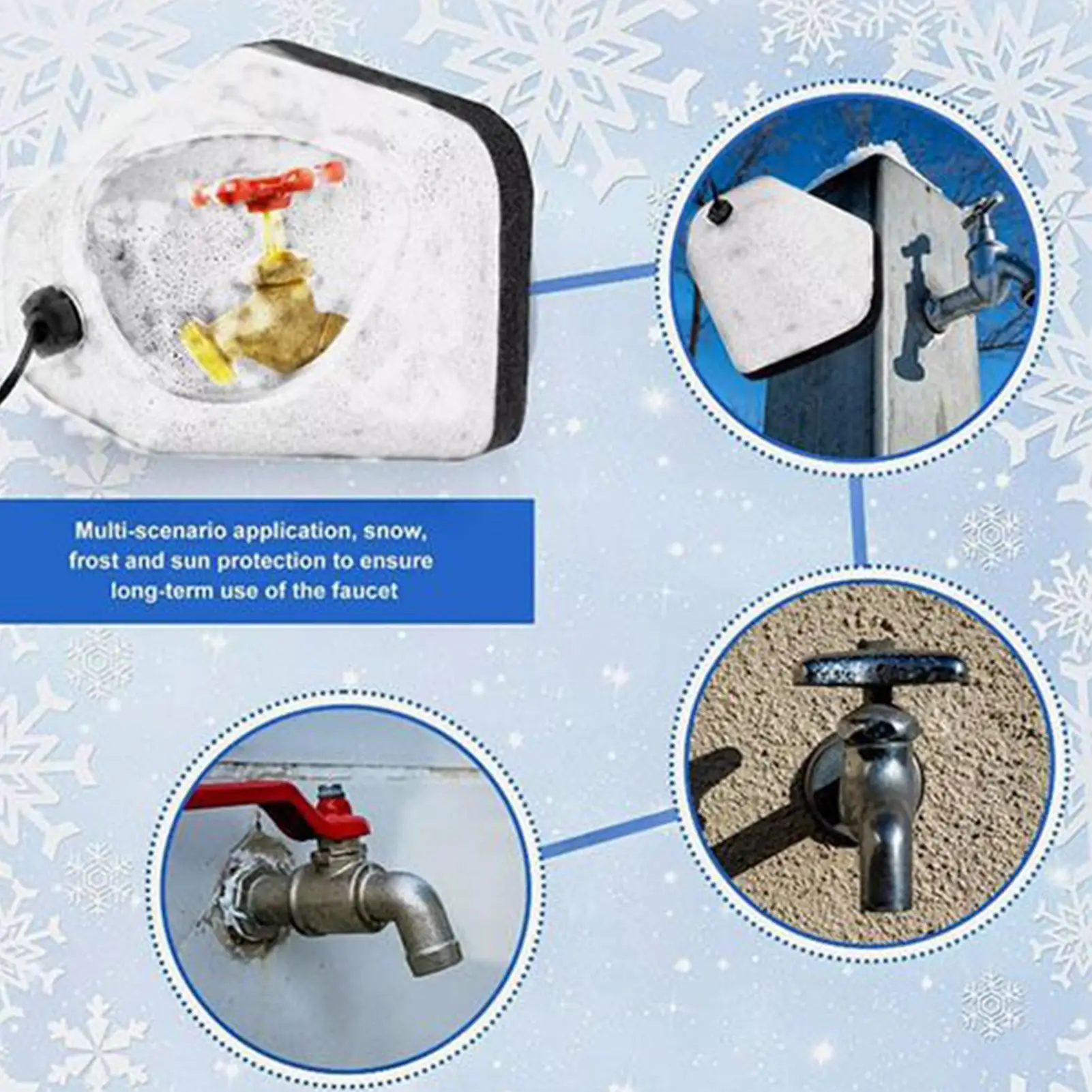 Супер изоляционный чехол для уличного крана для зимы, водонепроницаемый чехол для уличного крана, защита крана для садового крана
Супер изоляционный чехол для уличного крана для зимы, водонепроницаемый чехол для уличного крана, защита крана для садового крана