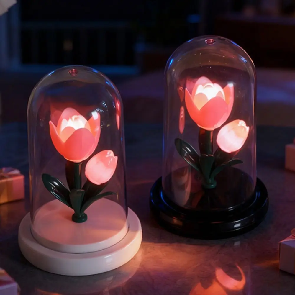 Romantic Eternal Tulip Lamp with Lampshade Luminous LED Flower Light Creative Pink Bedroom Bedside Lamp for Women
Romantic Eternal Tulip Lamp with Lampshade Luminous LED Flower Light Creative Pink Bedroom Bedside Lamp for Women