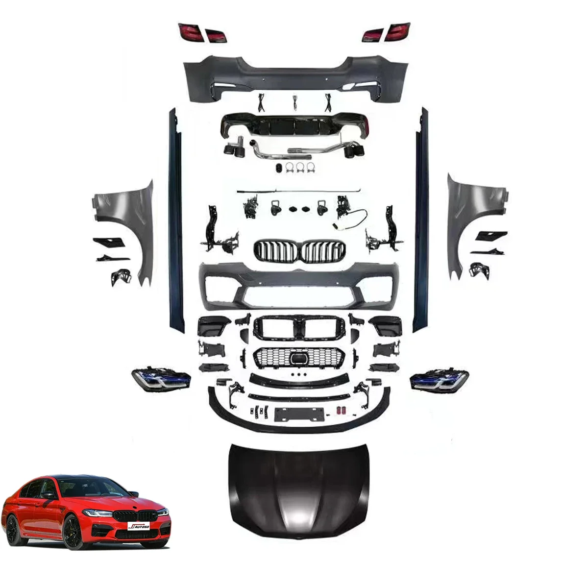 Body Kit For BMW 5 Series F10 2010 2011 2012 2013 2014 2015 2016 2017 Update to F90 LCI M5 M-Power M-Performance Style Bumper
Body Kit For BMW 5 Series F10 2010 2011 2012 2013 2014 2015 2016 2017 Update to F90 LCI M5 M-Power M-Performance Style Bumper