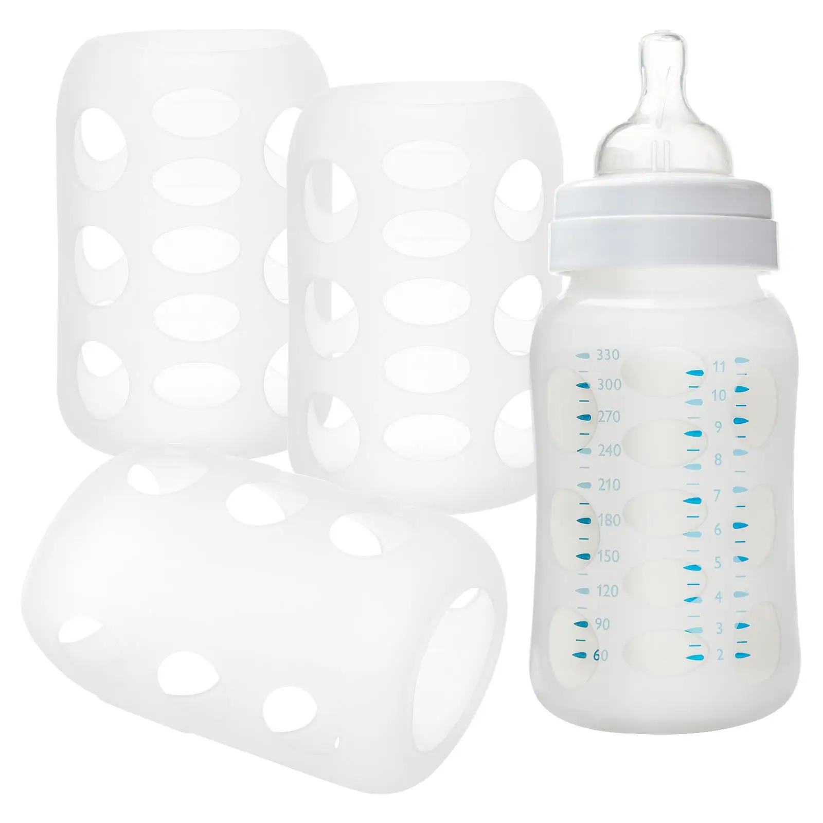 4 Pcs Silicone Baby Bottle Covers Shockproof Anti Slip Glass Protector Sleeves Milk Feeding Nursery Bottle Cover
4 Pcs Silicone Baby Bottle Covers Shockproof Anti Slip Glass Protector Sleeves Milk Feeding Nursery Bottle Cover
