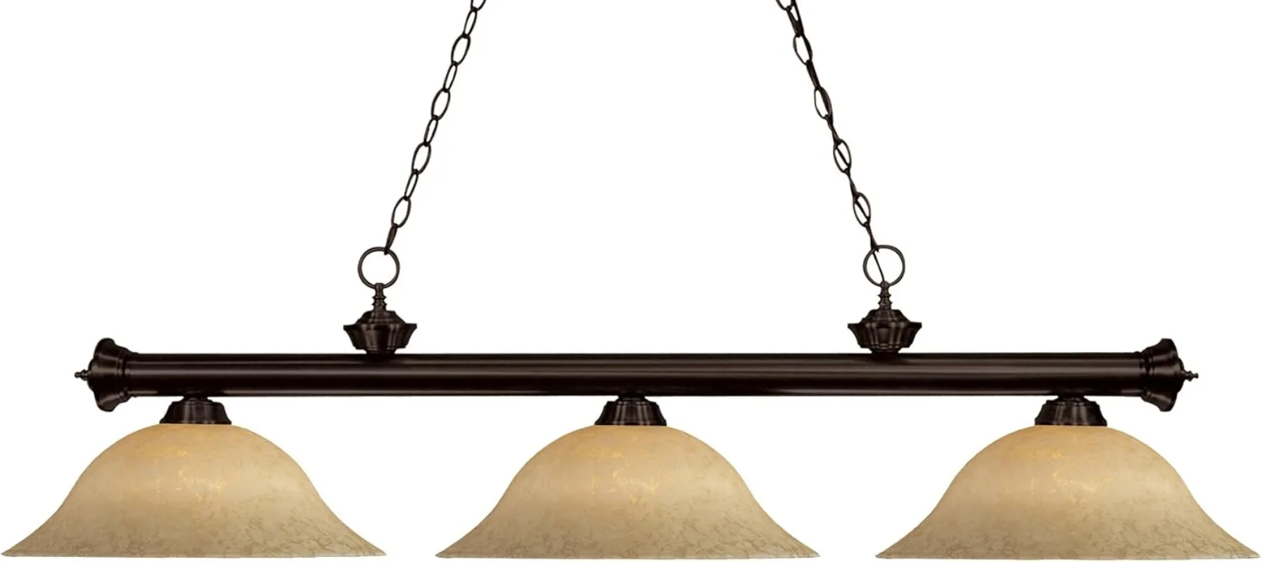 Z-Lite 200-3BRZ-GM16 Трехлегкий бильярд Riviera, стальной каркас, бронзовая отделка и золотой абажур из стеклянного материала 
Z-Lite 200-3BRZ-GM16 Трехлегкий бильярд Riviera, стальной каркас, бронзовая отделка и золотой абажур из стеклянного материала