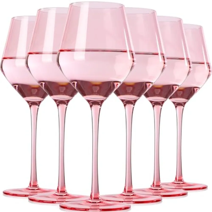 Wine Glasses Set of 6- Hand Blown Crystal Wine Glasses With Tall Long Stem, Universal Size for White and Red Wine-Sprinme Wine
Wine Glasses Set of 6- Hand Blown Crystal Wine Glasses With Tall Long Stem, Universal Size for White and Red Wine-Sprinme Wine