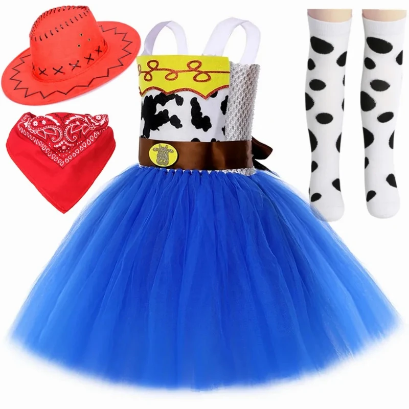 Western Cowgirl Costume Jessie Inspired Princess Tutu Garment Stylish Holiday Apparel Suitable for Carnival Show Cosplay Parties
Western Cowgirl Costume Jessie Inspired Princess Tutu Garment Stylish Holiday Apparel Suitable for Carnival Show Cosplay Parties