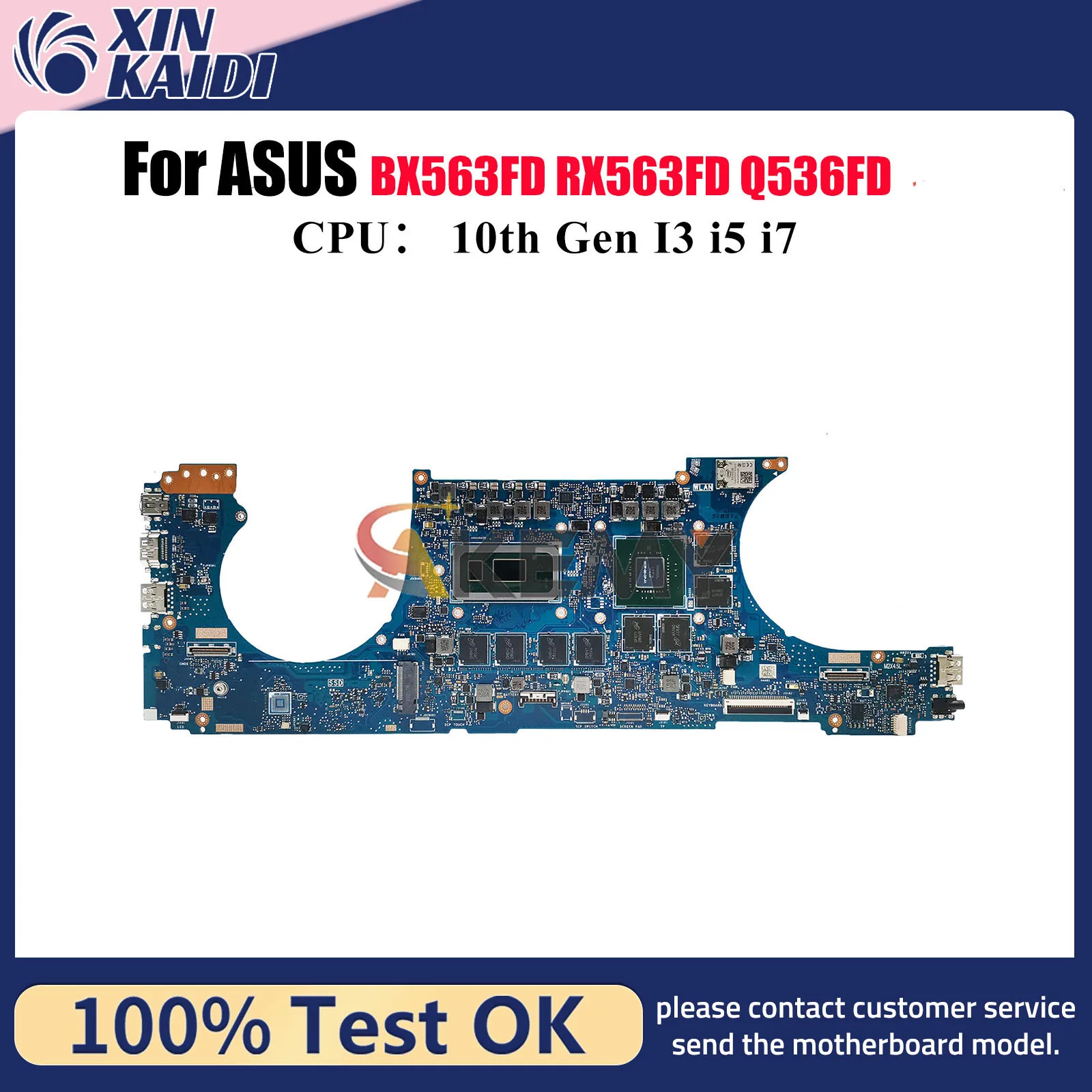 UX563FD Laptop Motherboard For ASUS ZenBook RX563FD UX56FA UX563 BX563FD Q536FD UX56FD Notebook Mainboard With 10th Gen I3 i5 i7
UX563FD Laptop Motherboard For ASUS ZenBook RX563FD UX56FA UX563 BX563FD Q536FD UX56FD Notebook Mainboard With 10th Gen I3 i5 i7