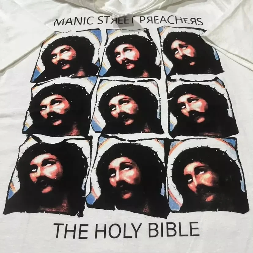 Vintage MANIC STREET PREACHERS L The Holy Bible Britpop Jesus Christ T-shirt Men American Hip-hop Rock Short-sleeved WomenTop
Vintage MANIC STREET PREACHERS L The Holy Bible Britpop Jesus Christ T-shirt Men American Hip-hop Rock Short-sleeved WomenTop