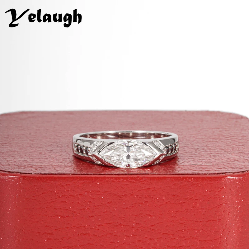 Yelaugh 1ct Marquise Cut D Color Moissanite Diamond Engagement Ring 925 Sterling Silver Black Moissanite Rings For Women Jewelry
Yelaugh 1ct Marquise Cut D Color Moissanite Diamond Engagement Ring 925 Sterling Silver Black Moissanite Rings For Women Jewelry