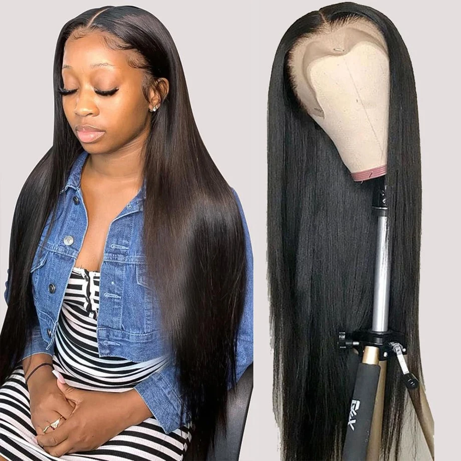 30 36 Inch Bone Straight 13X6 HD Lace Frontal Wigs Human Hair Transparent 13x4 Lace Front 100% Raw Hair Wig For Women
30 36 Inch Bone Straight 13X6 HD Lace Frontal Wigs Human Hair Transparent 13x4 Lace Front 100% Raw Hair Wig For Women
