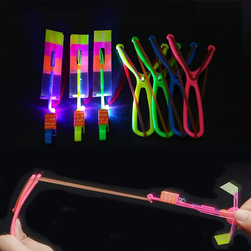 4/24pcs Amazing Light Toy Arrow Rocket Helicopter Flying Toy LED Light Toys Party Favors Birthday Fun Gift Rubber Band Catapult
4/24pcs Amazing Light Toy Arrow Rocket Helicopter Flying Toy LED Light Toys Party Favors Birthday Fun Gift Rubber Band Catapult