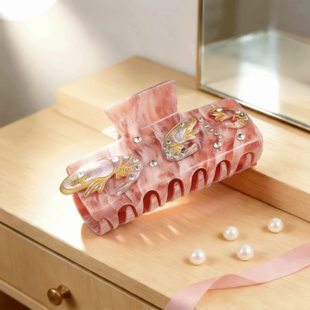 Fashion Hairpin Ocean Style Hair Claw Large Size Cartoon Shell Hair Clip Acetic Acid Korean Style Acetate Shark Clip Headwear
Fashion Hairpin Ocean Style Hair Claw Large Size Cartoon Shell Hair Clip Acetic Acid Korean Style Acetate Shark Clip Headwear