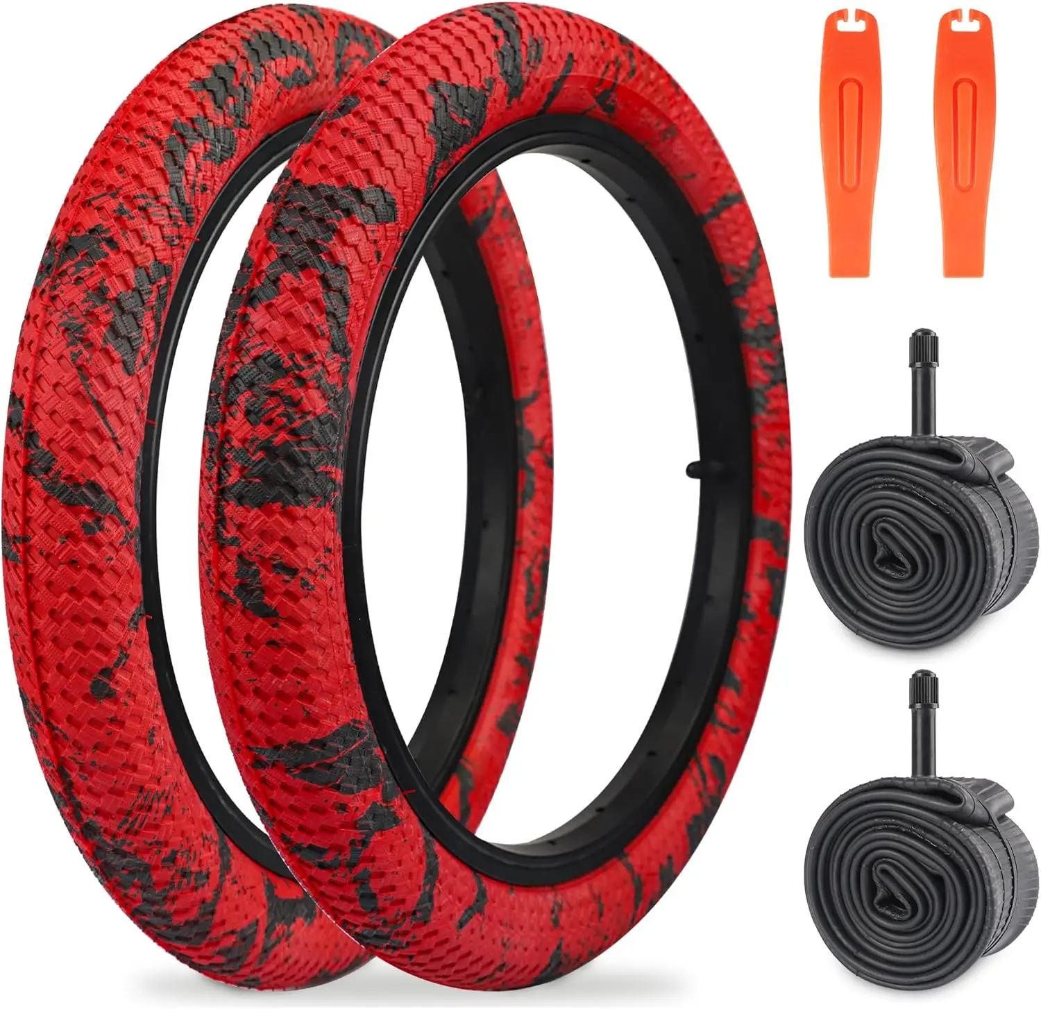 ZUKKA Bike Tire 16 Inch Tires 16 x 2.1 Folding Bead Replacement Tyre with 16 Inch Inner Tubes for Kid Bike, MTB, Mountain Bike
ZUKKA Bike Tire 16 Inch Tires 16 x 2.1 Folding Bead Replacement Tyre with 16 Inch Inner Tubes for Kid Bike, MTB, Mountain Bike