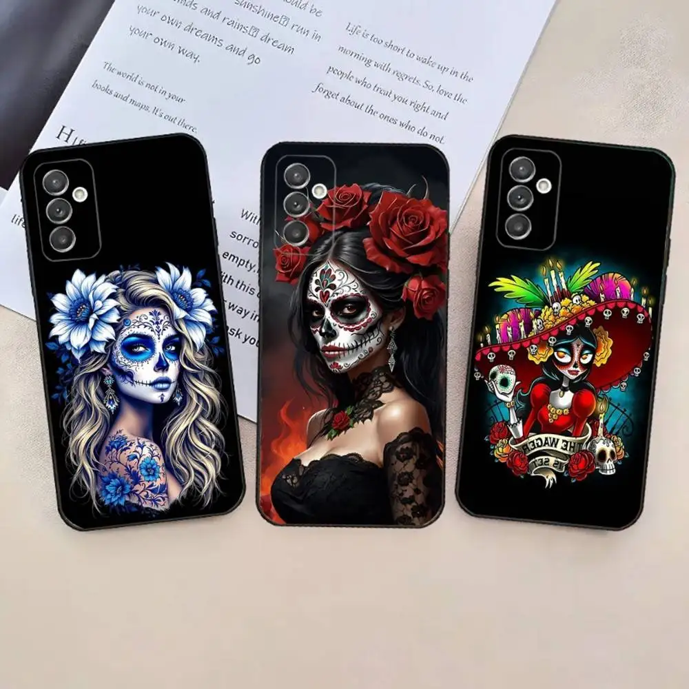 Mexican Catrina Skull Phone Case For Samsung Galaxy A 91,80,73,72,71,53,52,51,22,5G,Note,J7,8,9 Soft Black Cover 
Mexican Catrina Skull Phone Case For Samsung Galaxy A 91,80,73,72,71,53,52,51,22,5G,Note,J7,8,9 Soft Black Cover