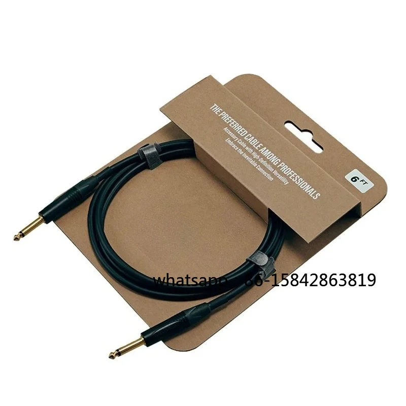 Gold-plated Double Straight Head Sophomore Core Pair Recording Cable Guitar Musical Instrument Cable
Gold-plated Double Straight Head Sophomore Core Pair Recording Cable Guitar Musical Instrument Cable