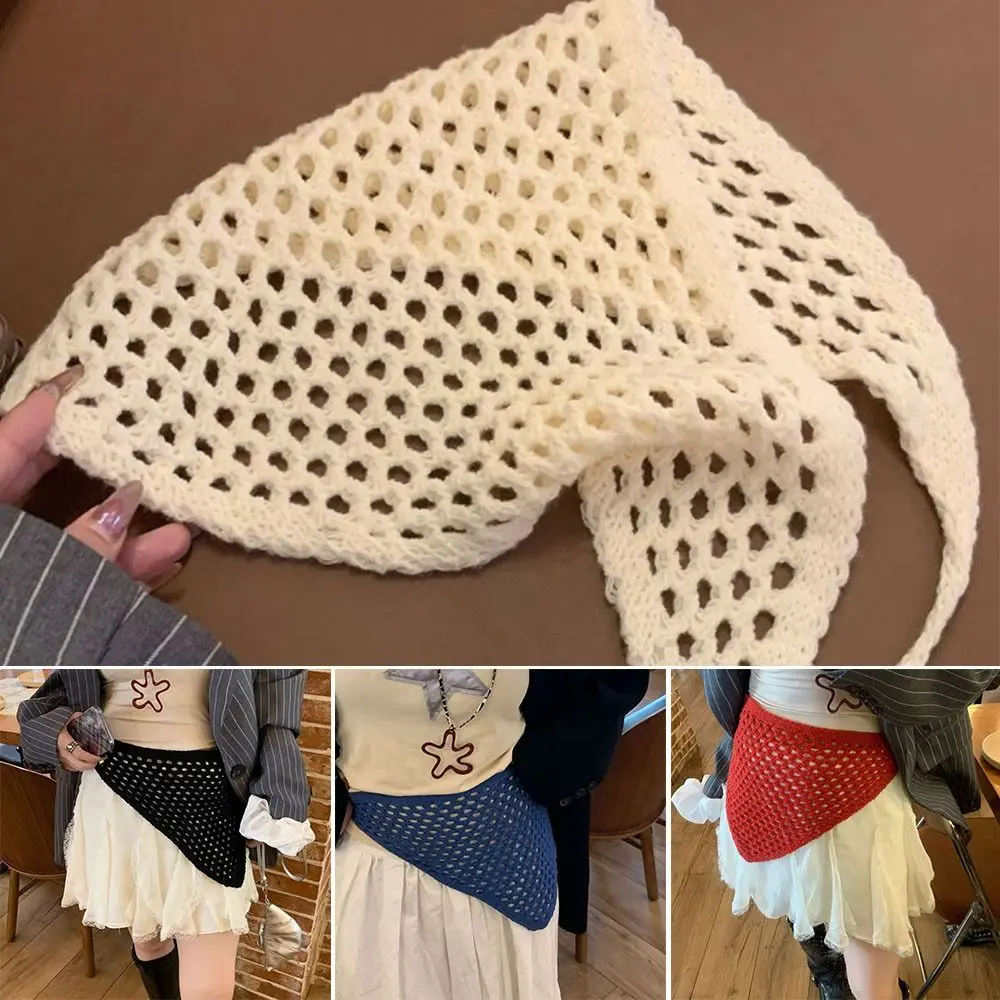 Полая треугольная повязка на голову из полиэстера Y2K, уличная одежда, Harajuku, треугольный галстук, занавеска с высокой талией, прозрачные вязаные крючком повязки на голову
Полая треугольная повязка на голову из полиэстера Y2K, уличная одежда, Harajuku, треугольный галстук, занавеска с высокой талией, прозрачные вязаные крючком повязки на голову