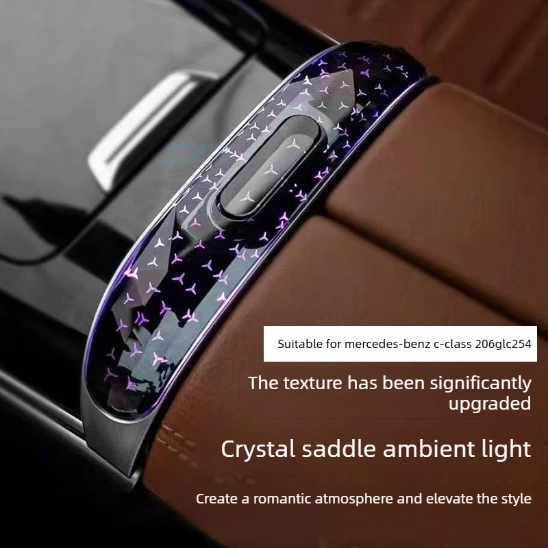 64 Colors LED Crystal Saddle Light For Mercedes Benz GLC X254 C Class W206 E W214 2022-2026 Center Console Ambient Light Refit
64 Colors LED Crystal Saddle Light For Mercedes Benz GLC X254 C Class W206 E W214 2022-2026 Center Console Ambient Light Refit