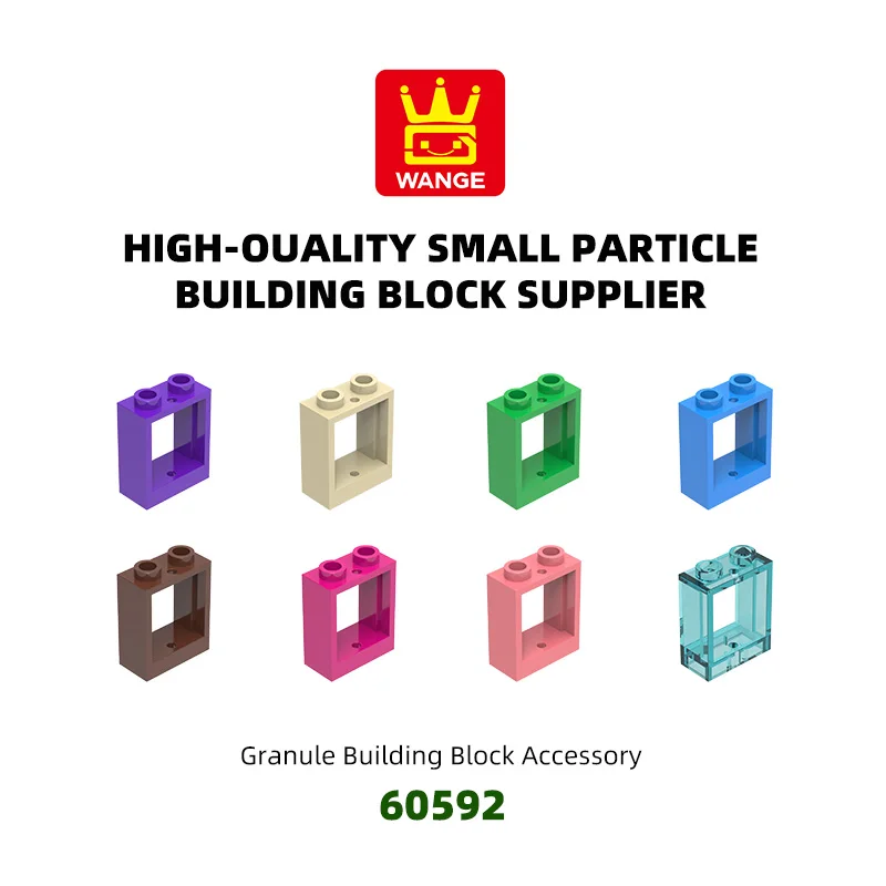 Wange 60592 100g/102PCS Door Frame Window Glass Block Moc Compatible with Brick DIY Children's Toy Assembly motorcyce
Wange 60592 100g/102PCS Door Frame Window Glass Block Moc Compatible with Brick DIY Children's Toy Assembly motorcyce