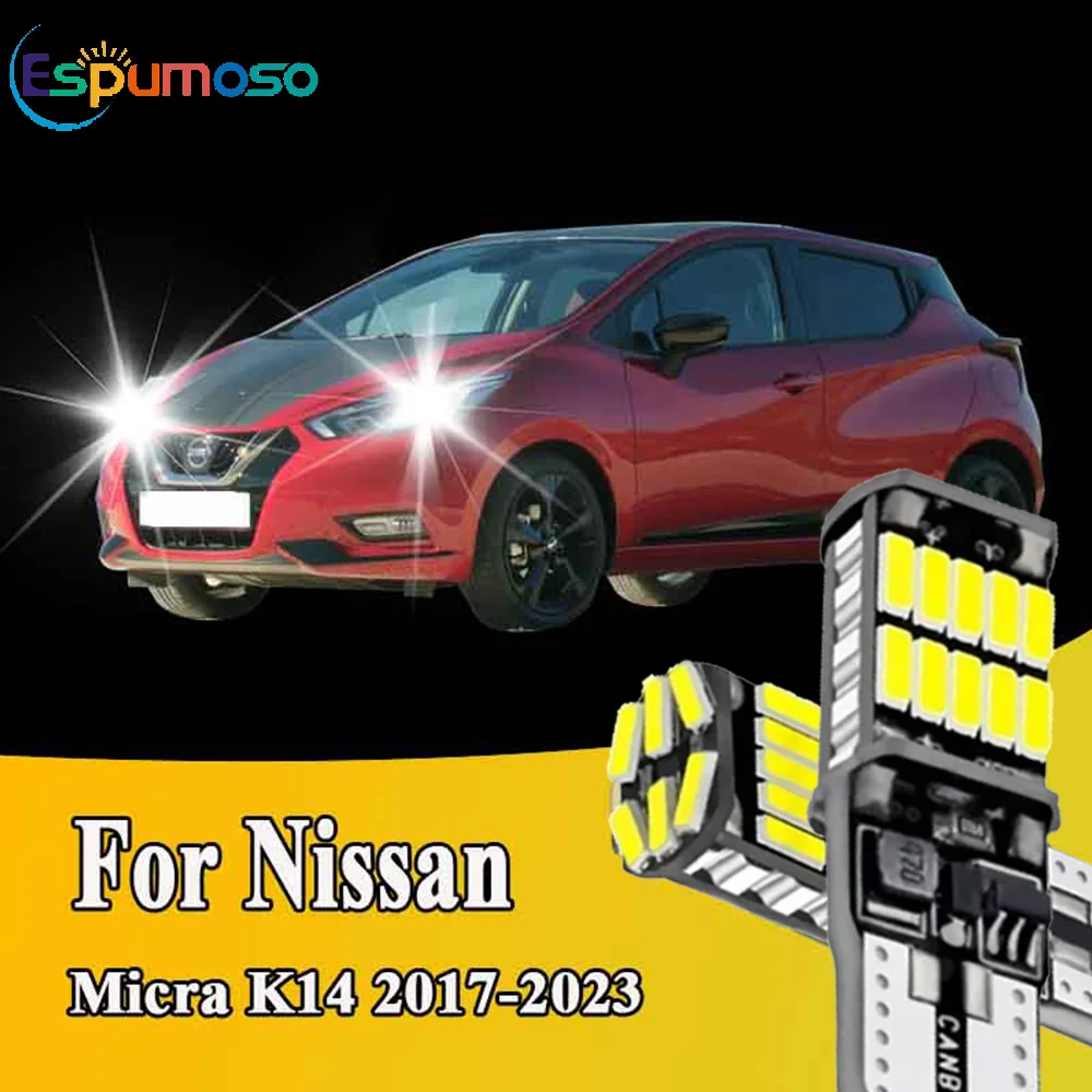 2Pcs Super Bright T10 W5W LED Bulbs Canbus 12V/24V White Yellow Blue For Nissan Micra K14 2017 2018 2019 2020 2021 2022 2023 Etc
2Pcs Super Bright T10 W5W LED Bulbs Canbus 12V/24V White Yellow Blue For Nissan Micra K14 2017 2018 2019 2020 2021 2022 2023 Etc