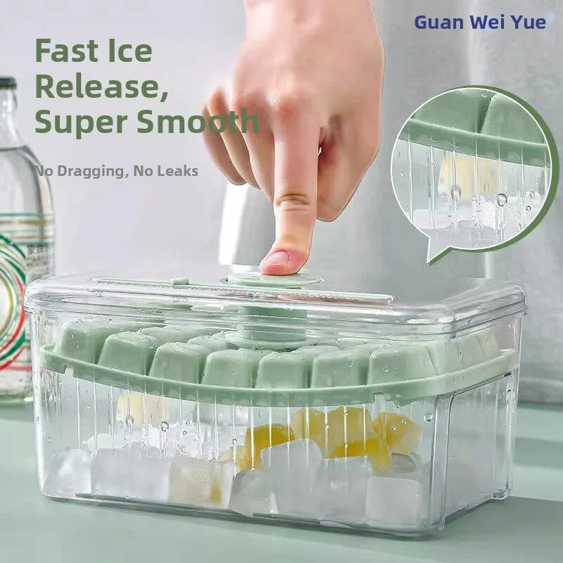 Food Grade Large Capacity Ice Tray for Refrigerator Home Use Ice Maker Kitchen Tool Ice Cube Mold Press Type by Guanwei Yue
Food Grade Large Capacity Ice Tray for Refrigerator Home Use Ice Maker Kitchen Tool Ice Cube Mold Press Type by Guanwei Yue