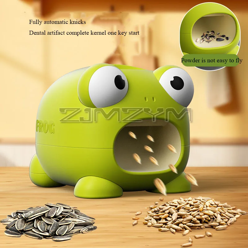 Automatic Sunflower Seed Peeler Cute Frog Shape Melon Seed Sheller Rechargeable Lazy Man Artifact For Family Friends Gathering
Automatic Sunflower Seed Peeler Cute Frog Shape Melon Seed Sheller Rechargeable Lazy Man Artifact For Family Friends Gathering
