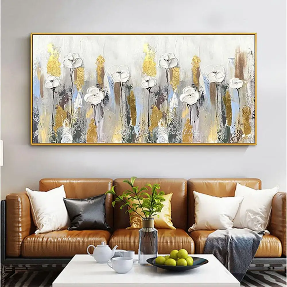Mintura,Handpainted Abstract Textured Flower Oil Painting on Canvas,Modern Wall Art,Golden Picture for Living Bedroom Home Decor
Mintura,Handpainted Abstract Textured Flower Oil Painting on Canvas,Modern Wall Art,Golden Picture for Living Bedroom Home Decor