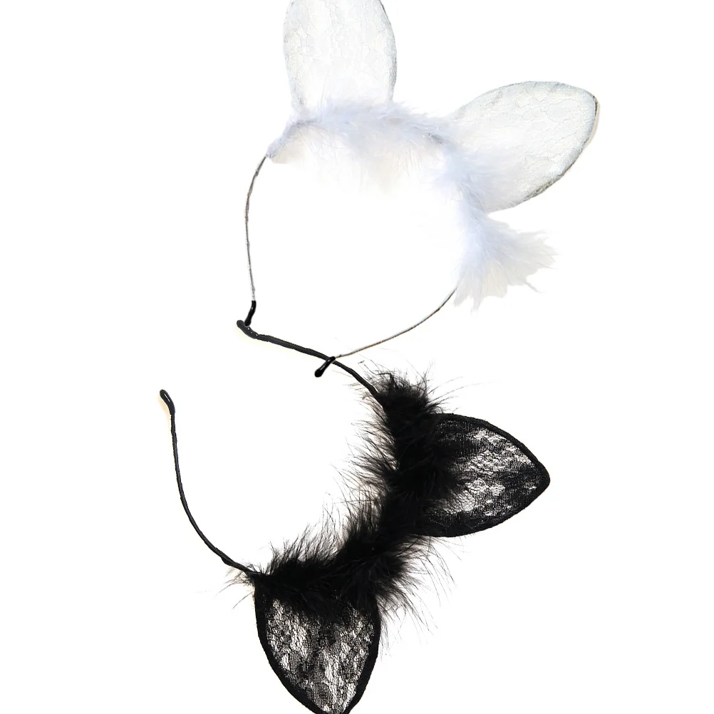 2PCS Bunny Ear Headband Lace Hair Accessories Fashionable Hoop Headgear Decor Party Halloween Cosplay Hair Tools
2PCS Bunny Ear Headband Lace Hair Accessories Fashionable Hoop Headgear Decor Party Halloween Cosplay Hair Tools