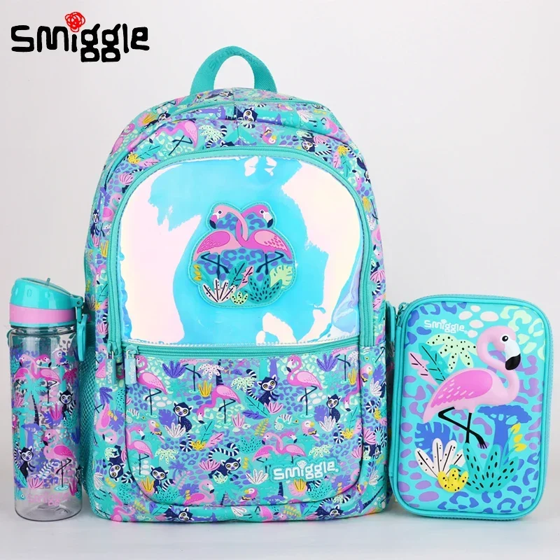 Подлинная австралийская школьная сумка Smiggle с зеленым фламинго, женская школьная сумка, рюкзак почтальона, чашка для воды, студенческий подарок
Подлинная австралийская школьная сумка Smiggle с зеленым фламинго, женская школьная сумка, рюкзак почтальона, чашка для воды, студенческий подарок