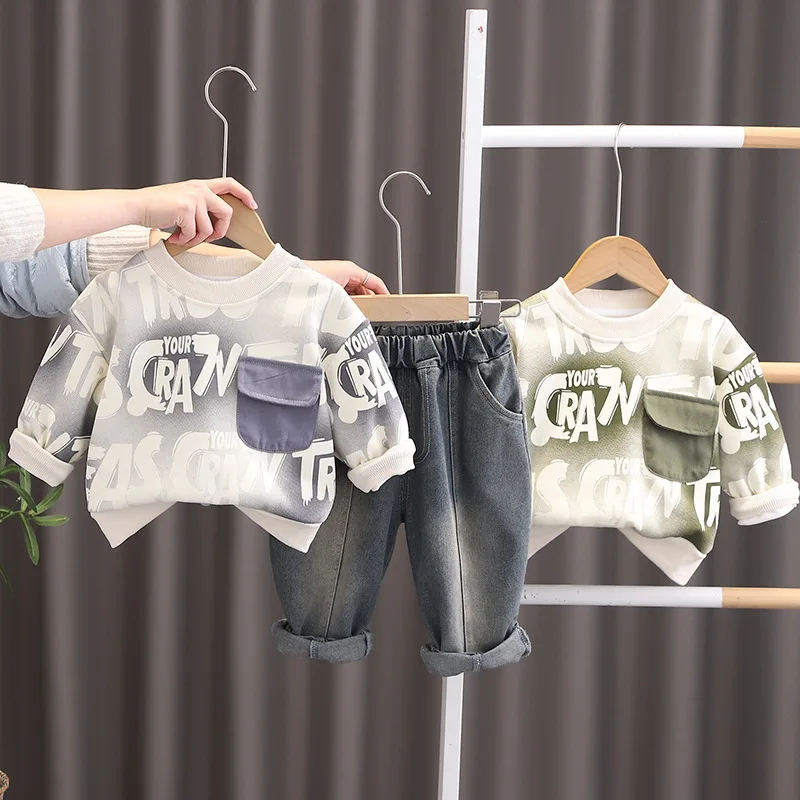 Boys Children Long Sleeve Shirt Pants Set 2025 Spring Autumn Pocket Hoodie Trousers Clothes Baby Lovely Gifts for Kids
Boys Children Long Sleeve Shirt Pants Set 2025 Spring Autumn Pocket Hoodie Trousers Clothes Baby Lovely Gifts for Kids